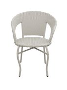 Kerti szék polirattan fehér GRD01-C-W