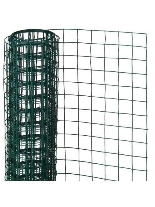 Műanyag bevonatú acél drótháló kerítés 1,5 x 30m, vastagság 1,5 mm 