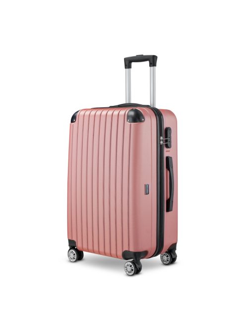 BeComfort L01-R-65, ABS, guruló, rosegold bőrönd 65 cm