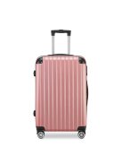 BeComfort L01-R-65, ABS, guruló, rosegold bőrönd 65 cm
