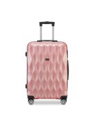 BeComfort L04-R-65, ABS, guruló, rosegold bőrönd 65 cm