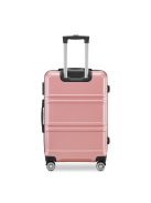 BeComfort L05-R 3 db-os, ABS, guruló, rosegold bőrönd szett (55cm+65cm+75cm)